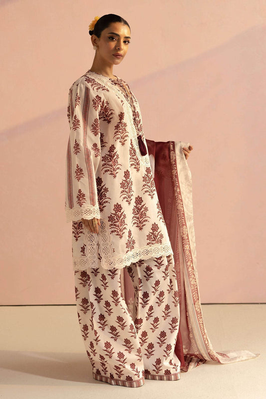 Coco By Zara Shahjahan Digital Printed Lawn Unstitched 3pcs - Jotey