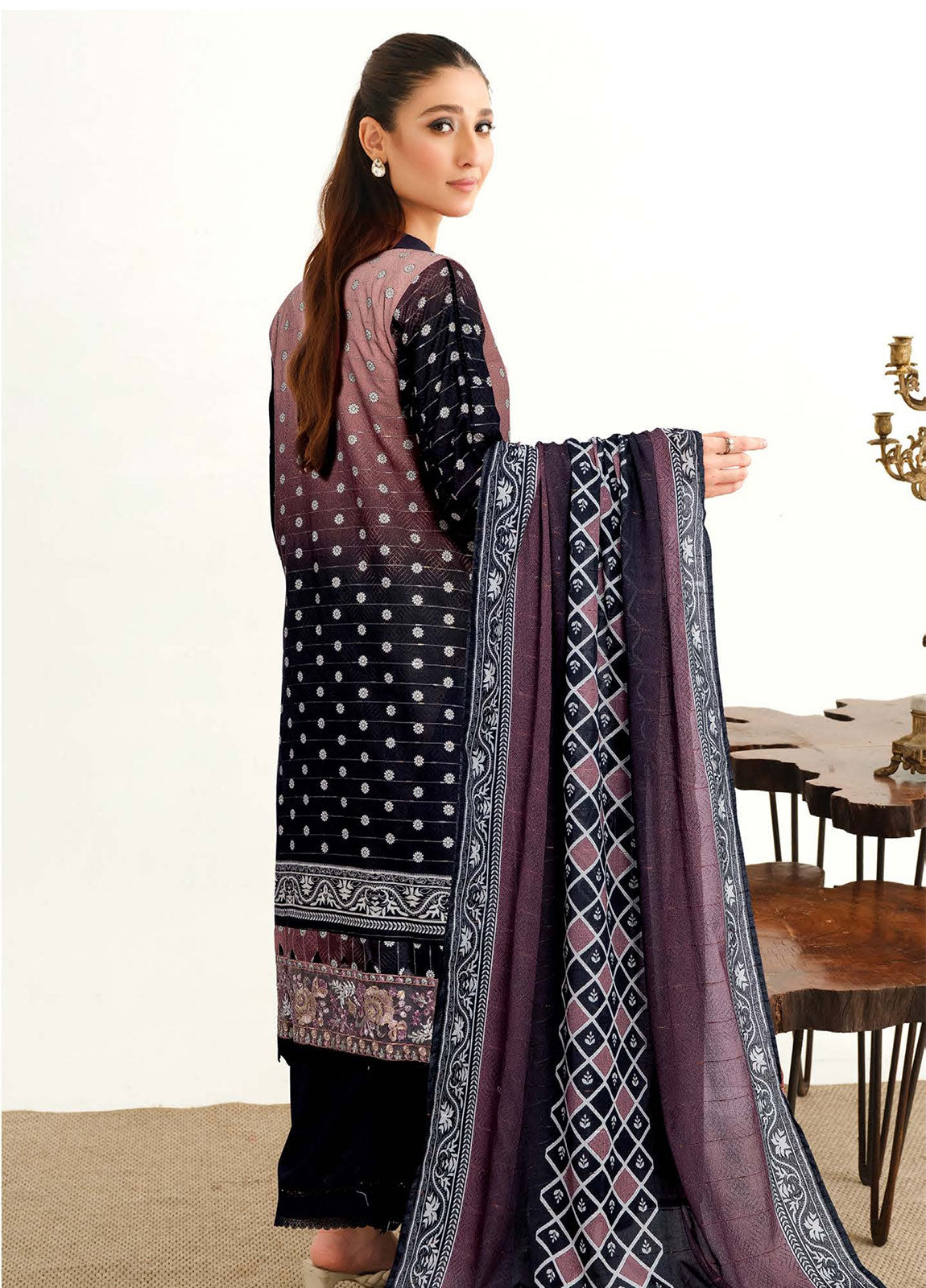 Roshna By Johra Embroidered Printed Lawn Unstitched 3Pcs