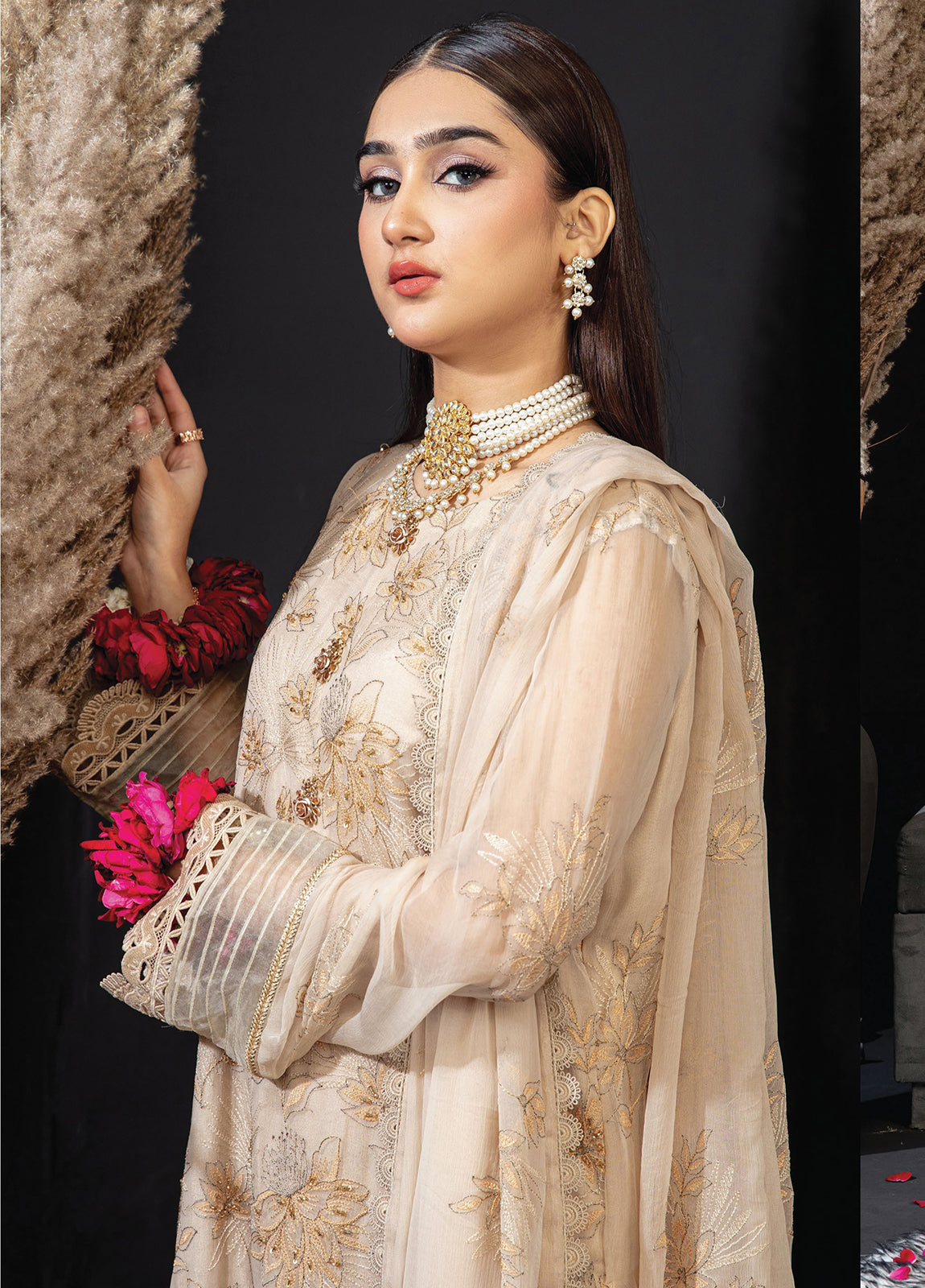 Khoobsurat Libas By Anaya Hoor Signature Chiffon Unstitched 3pcs