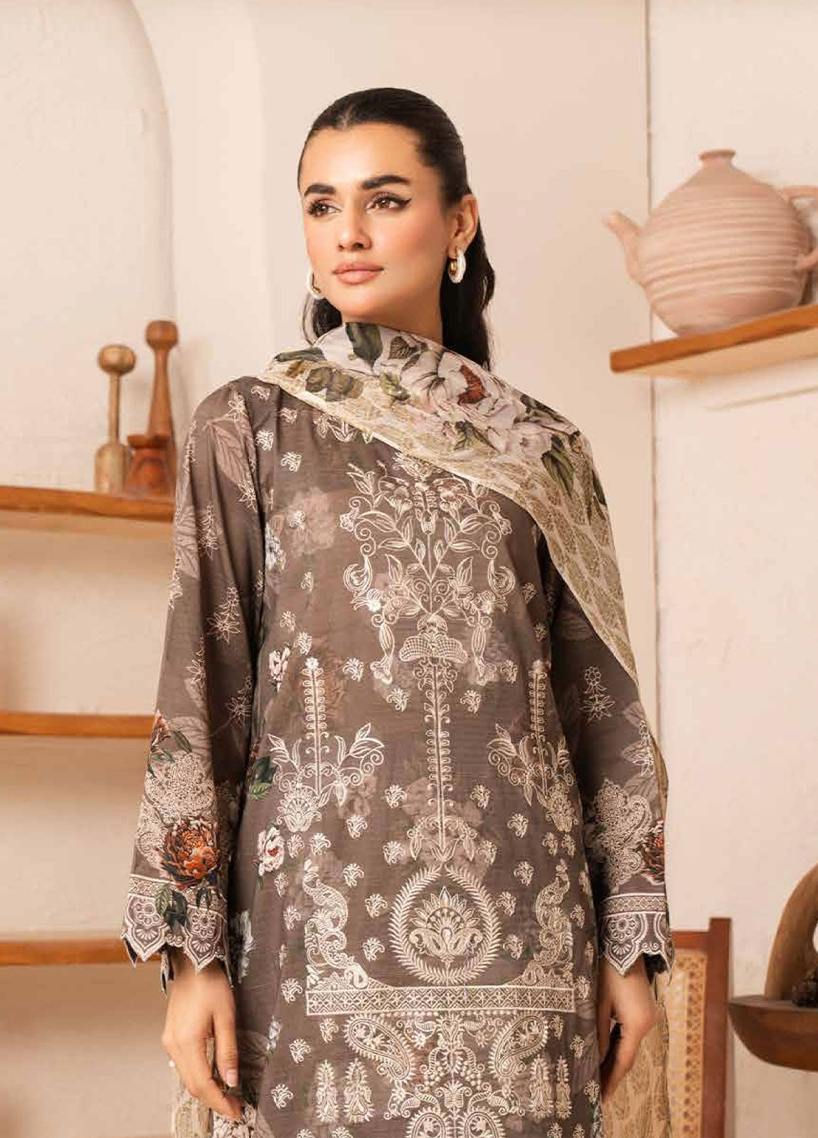 Nehal By Johra Embroidered Printed Lawn Unstitched 3Pcs