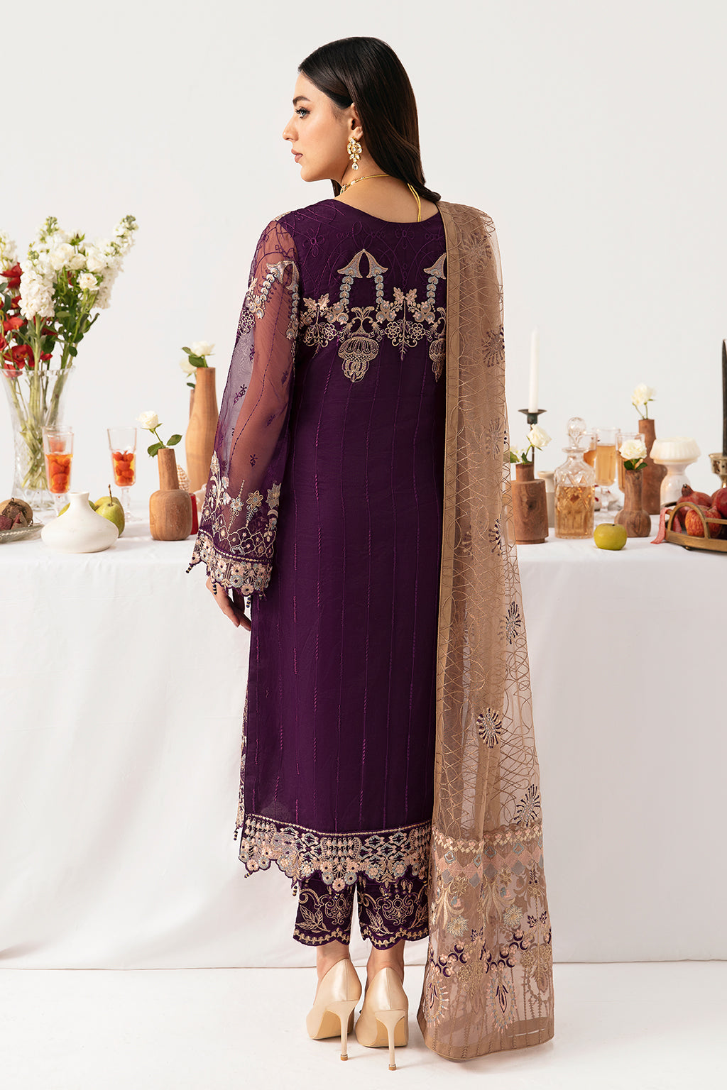 Minhal By Ramsha Chiffon Vol-11 Semi-Stitched 3pcs