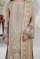 Roshnai By ZA Clothes Embroidered Semi-Stitched Organza 3pcs