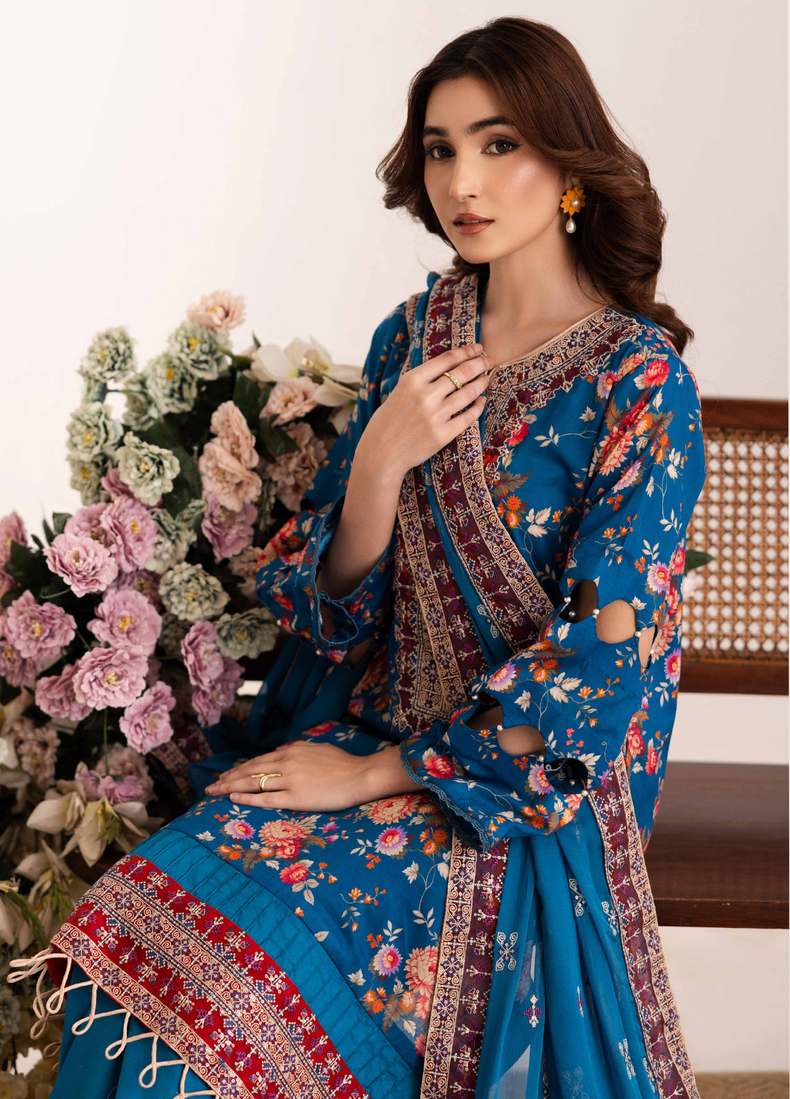 Aazina by Johra Embroidered Printed Lawn Unstitched 3Pcs