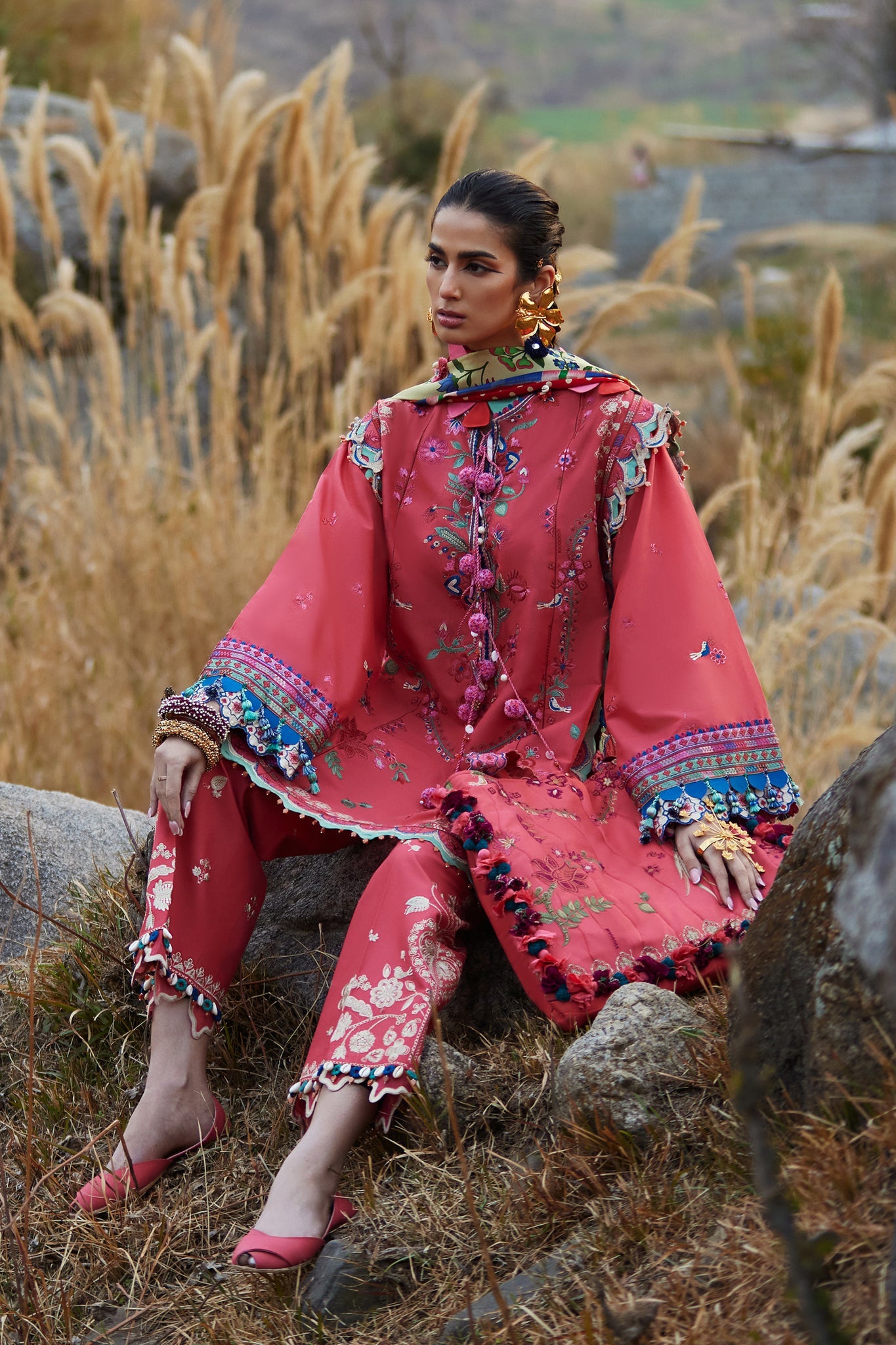 Elan Embroidered Lawn Unstitched 3pcs