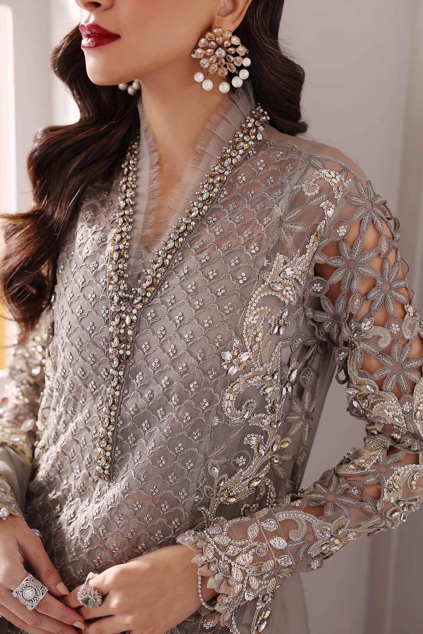 MARIA B. Embroidered Vol-30 Luxury Unstitched 3pcs - Jotey