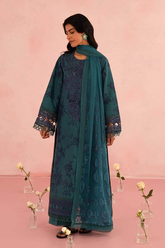 Floral Charm By Afrozeh Embroidered Lawn Unstitched 3pcs - Jotey