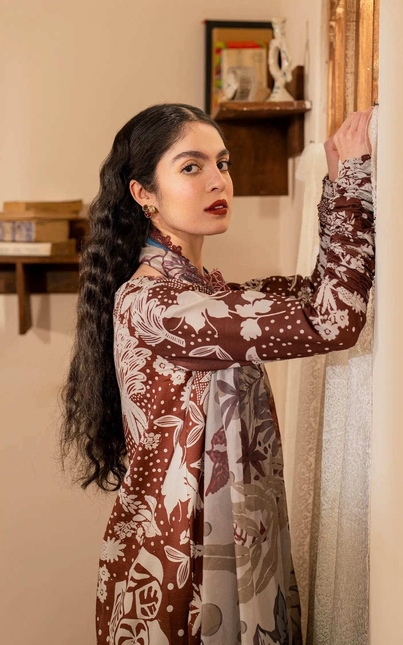 Meraki By Asifa And Nabeel Vol-01 Embroidered Lawn Unstitched 3pcs - Jotey