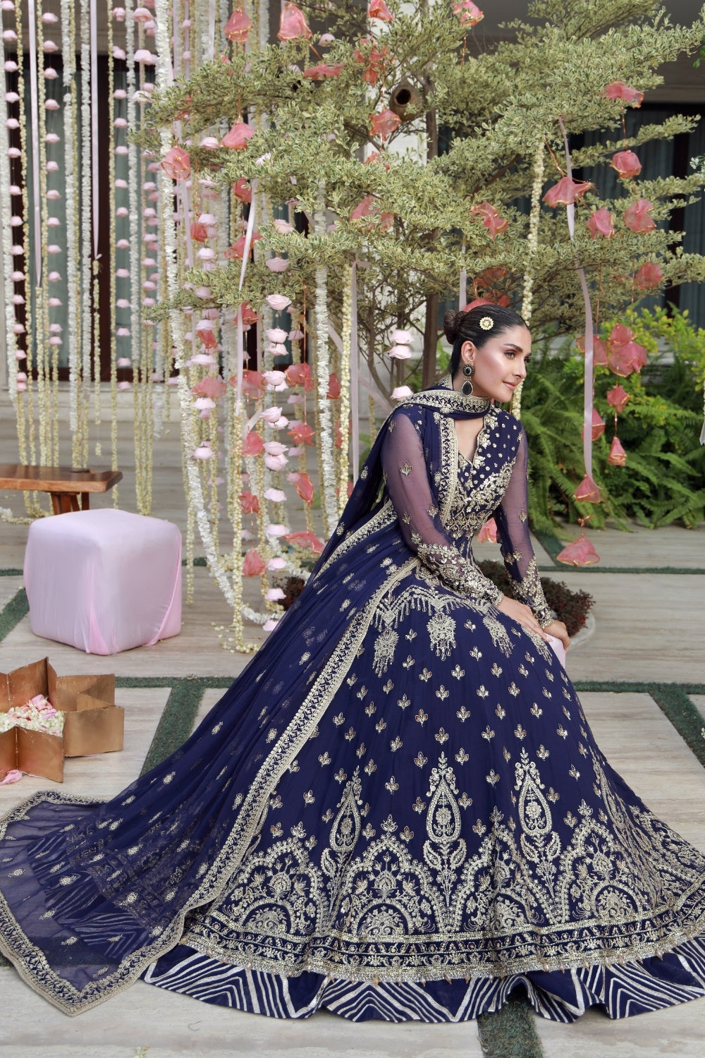 Gulmina Embroidered Chiffon Unstitched 4 Piece