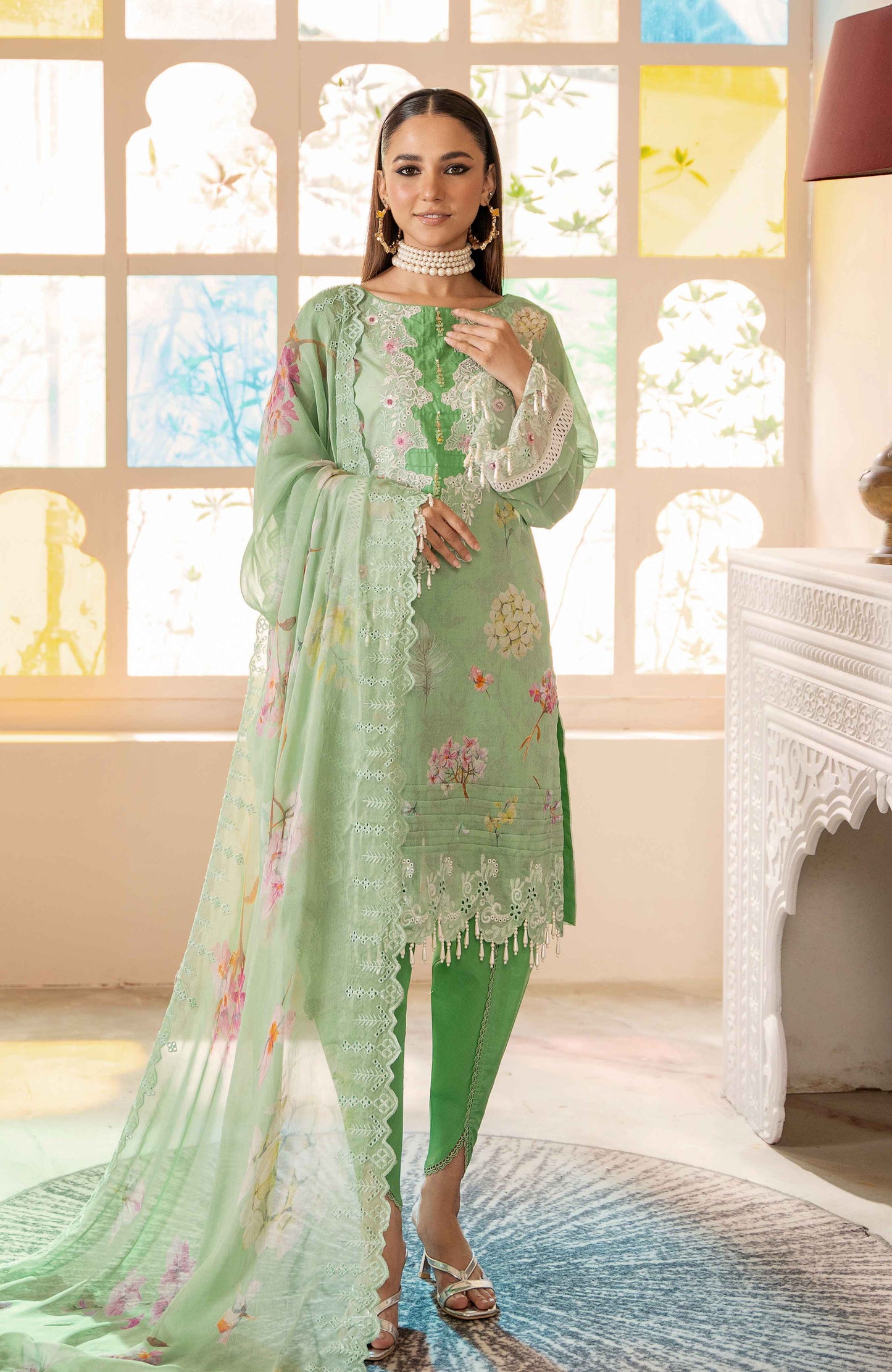 Sunshine Bloom By Alzohaib Premium Printed Embroidered Unstitched 3pcs