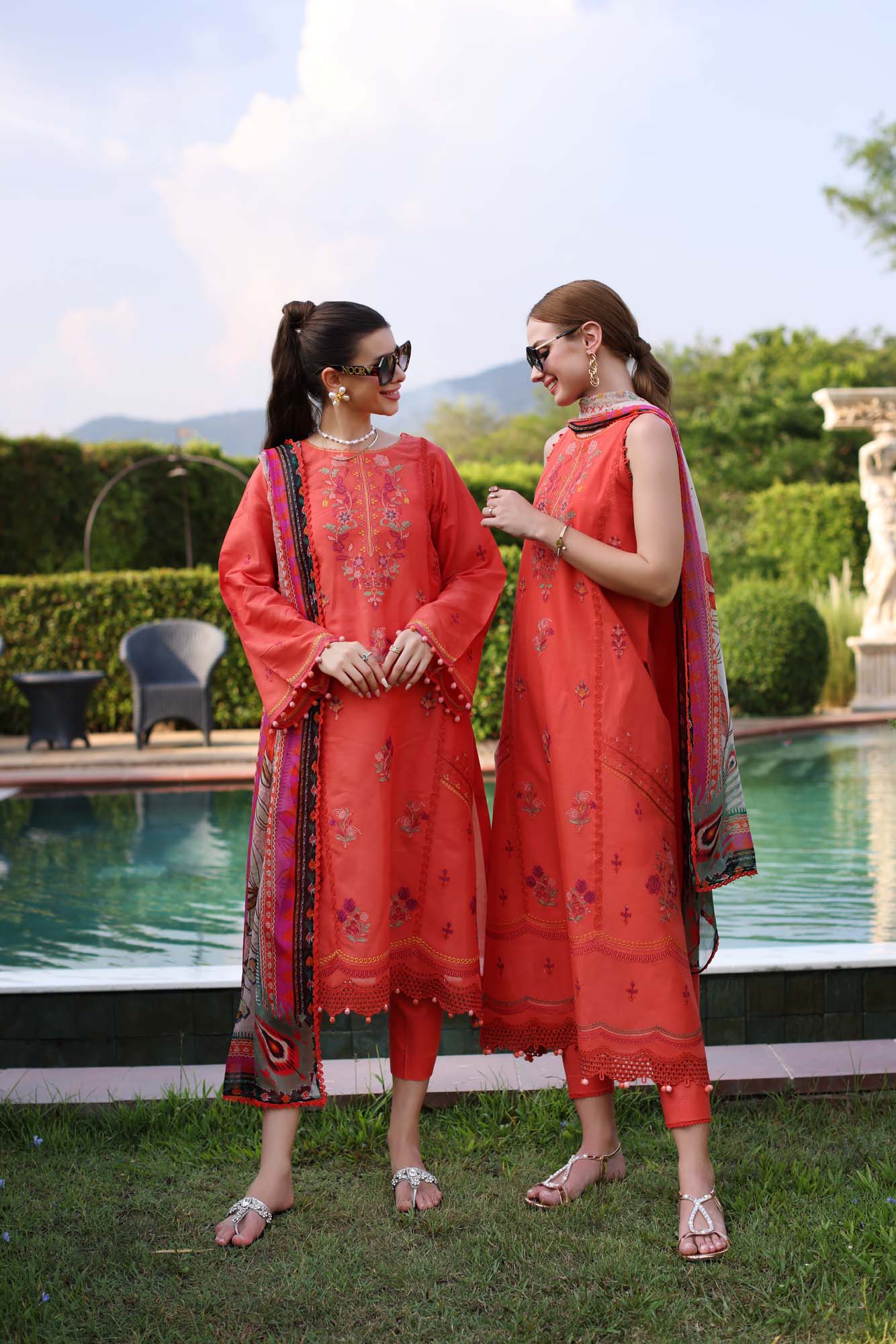 Noor By Saadia Asad Eid Luxe Printkari Embroidered Lawn Unstitched 3pcs