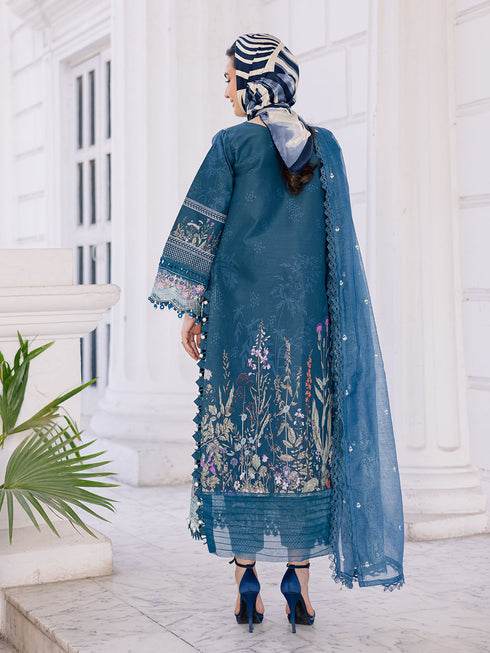Ivy Bloom Printkari By Parishay Primium Printed Lawn Unstitched 3pcs - Jotey