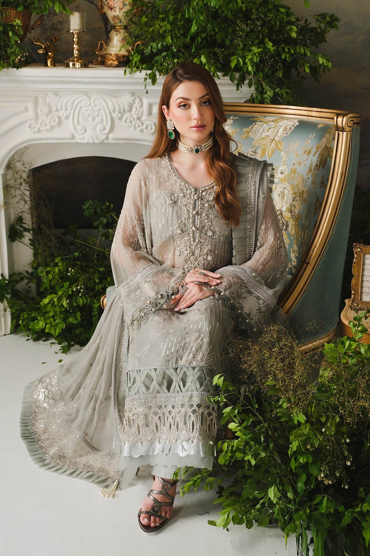 Ayla Luxury Formals Unstitched 3pcs - Jotey
