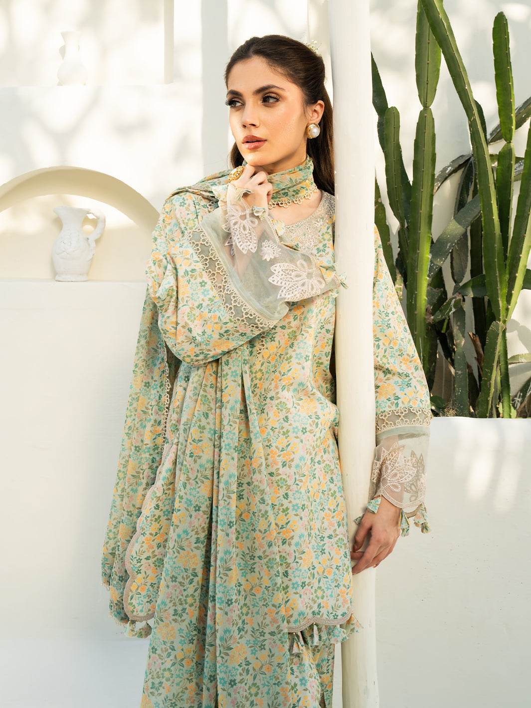 F&F Prints By Faiza Faisal Digital Printed Unstitched Lawn 3pcs - Jotey