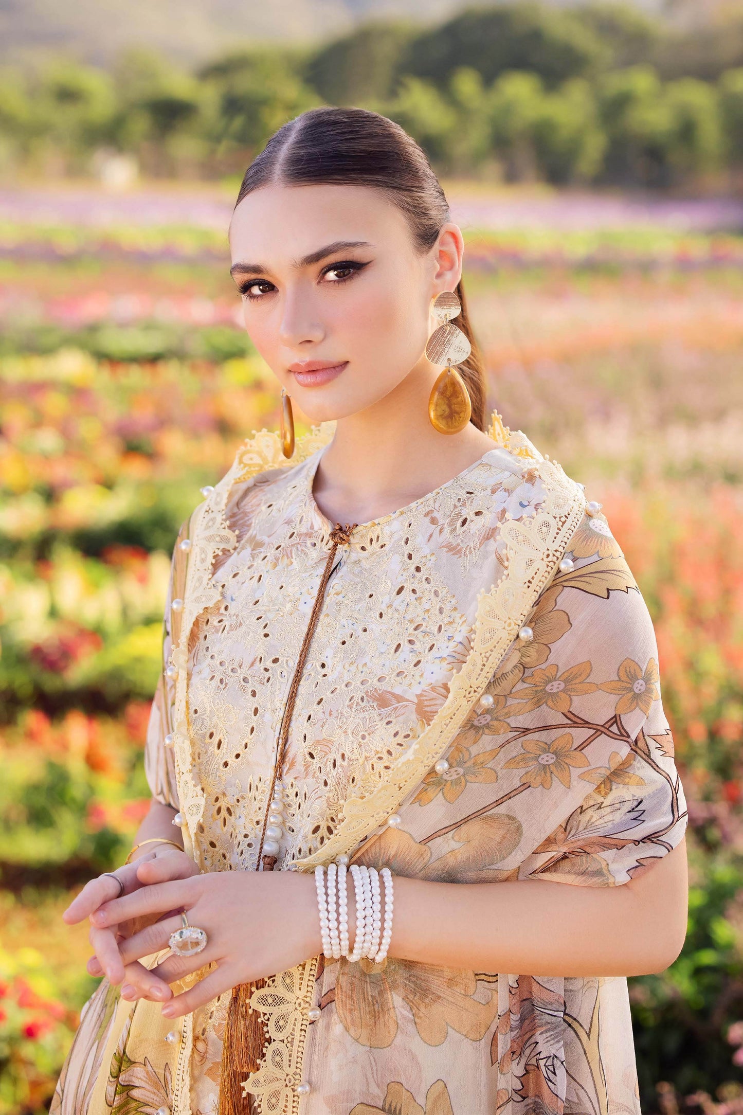 Jade Flora Embroidered Printed Lawn Unstitched 3pcs - Jotey