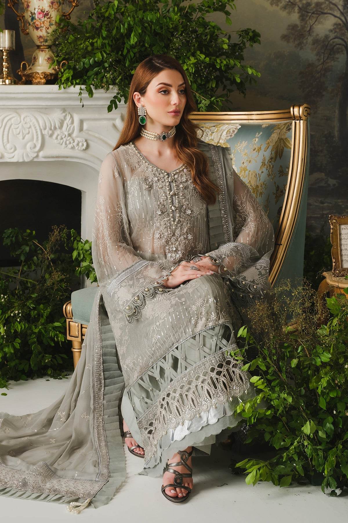 Ayla Luxury Formals Unstitched 3pcs - Jotey