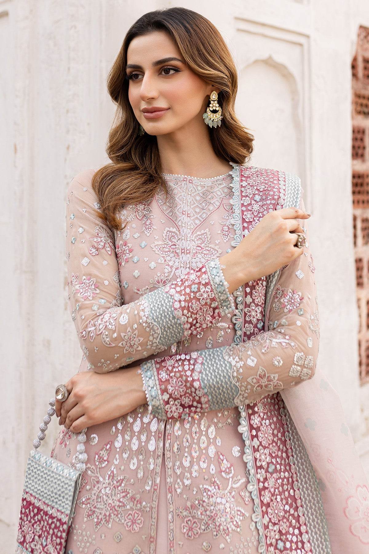 Ritzier By Farasha Embroidered Luxury Chiffon Unstitched 3pcs - Jotey