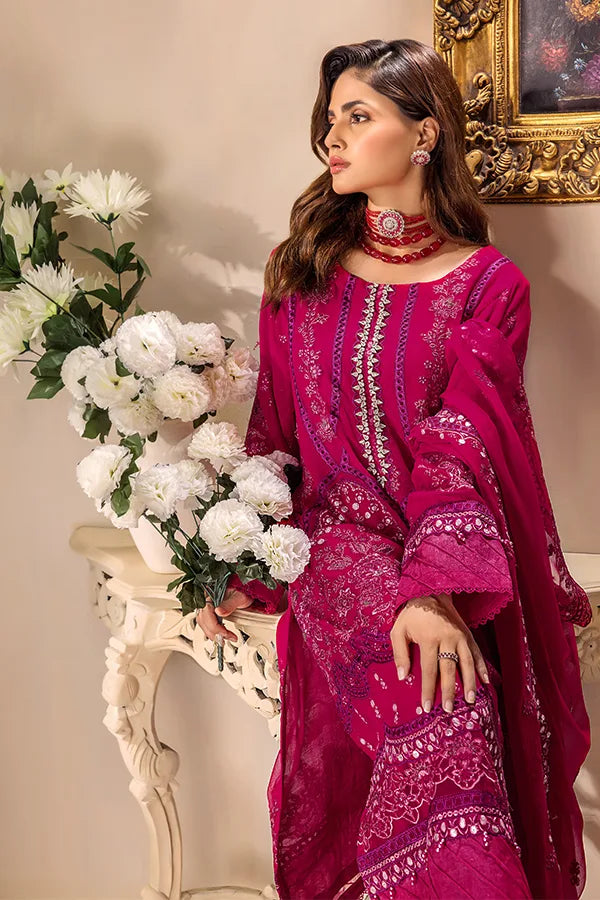 ZA Clothes Embroidered Chiffon Ready to wear 3pcs