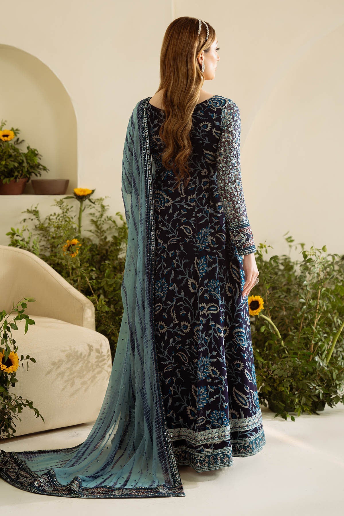 Amaya By Nureh Embroidered Luxury Chiffon Unstitched 3pcs
