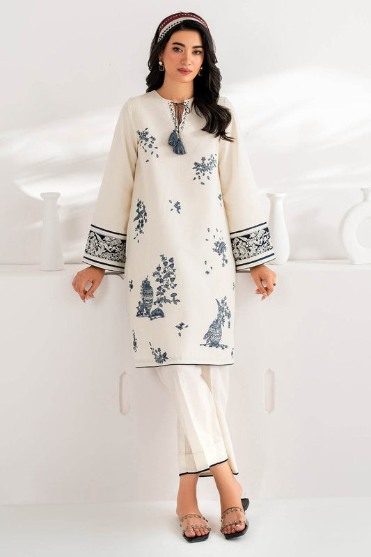 JAZMIN Embroidered Dobby Summer Lawn Unstitched 3pcs - Jotey