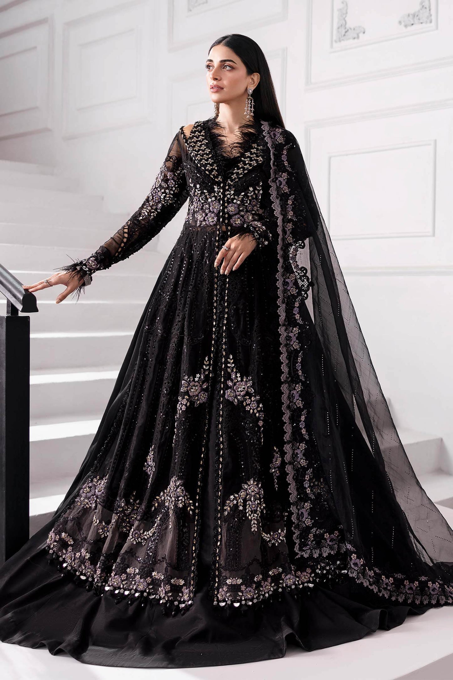 MARIA B. Embroidered Vol-30 Luxury Unstitched 3pcs - Jotey