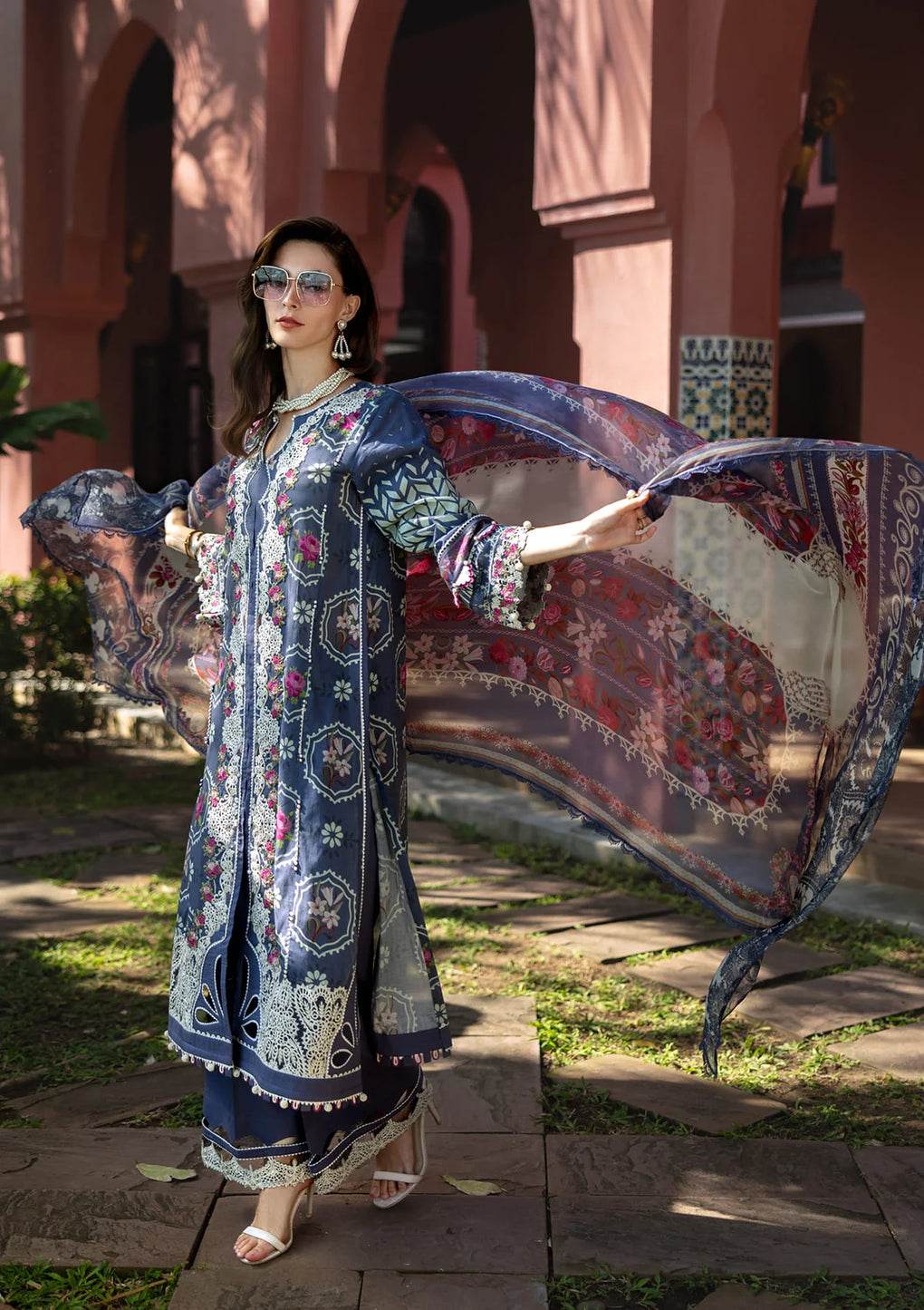 Elaf Premium Signature Embroidered Lawn Unstitched 3pcs - Jotey