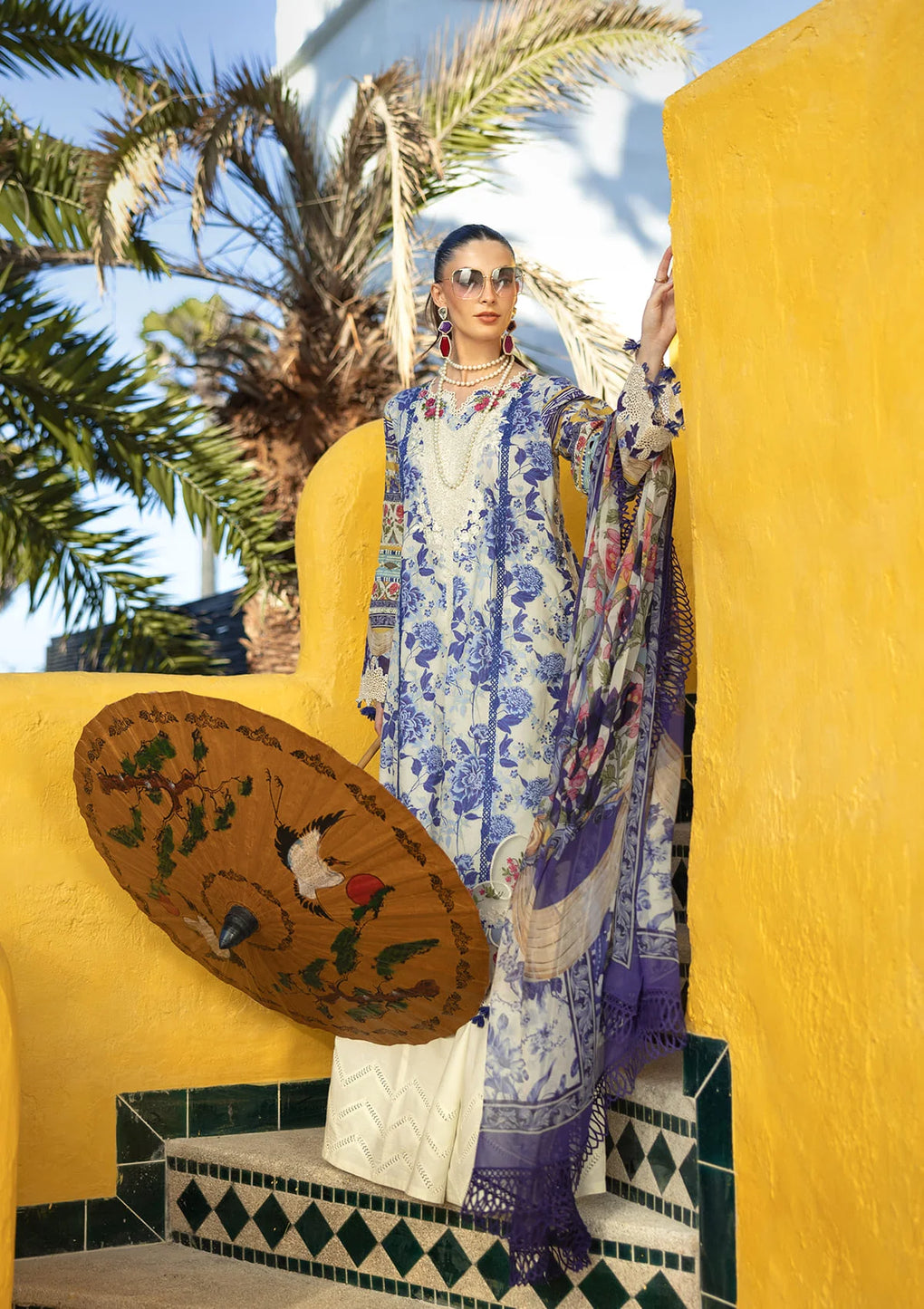 Elaf Premium Signature Embroidered Lawn Unstitched 3pcs