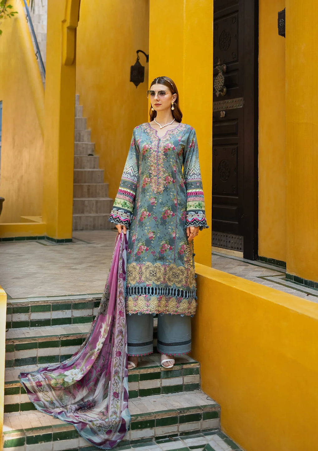 Elaf Premium Signature Embroidered Lawn Unstitched 3pcs