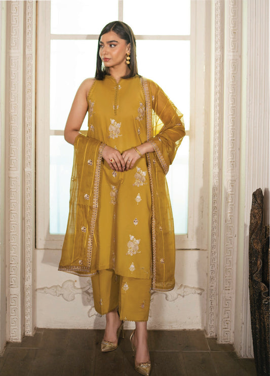 Mah-E-Noor By Angan Embroidered Lawn Unstitched 3Pcs