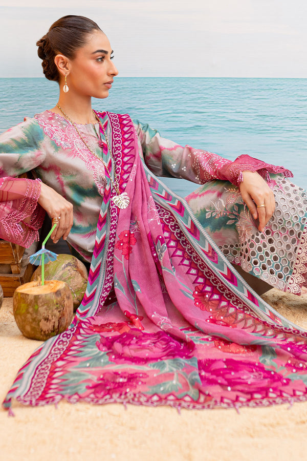Nureh Gardenia Embroidered  Lawn Unstitched 3pcs - Jotey