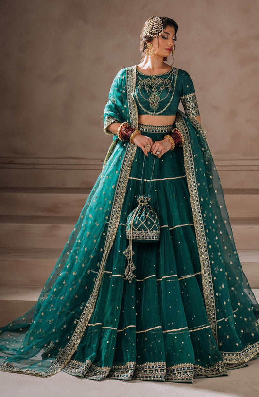 Zevk By Bushra Paracha Luxury Unstitched 3pcs - Jotey
