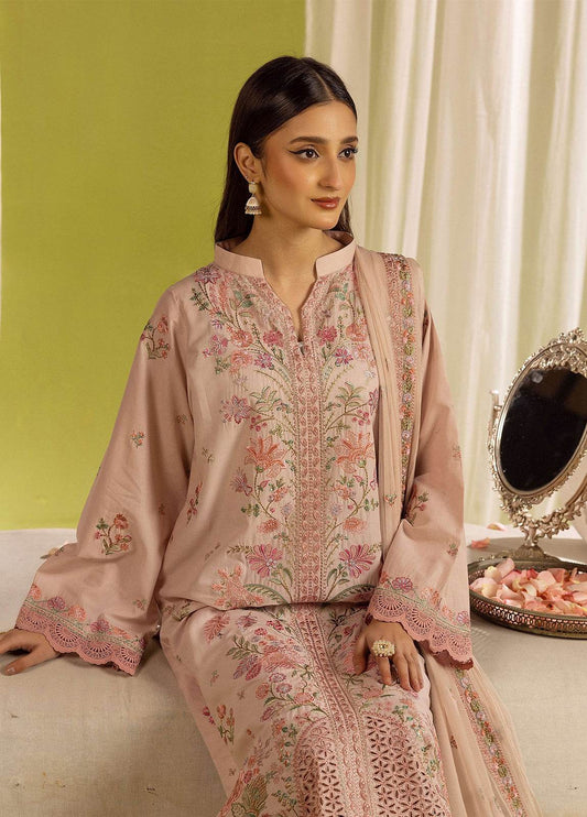 Khoobsurat Signature Shamiyana Luxury Embroidered Lawn 3pcs - Jotey