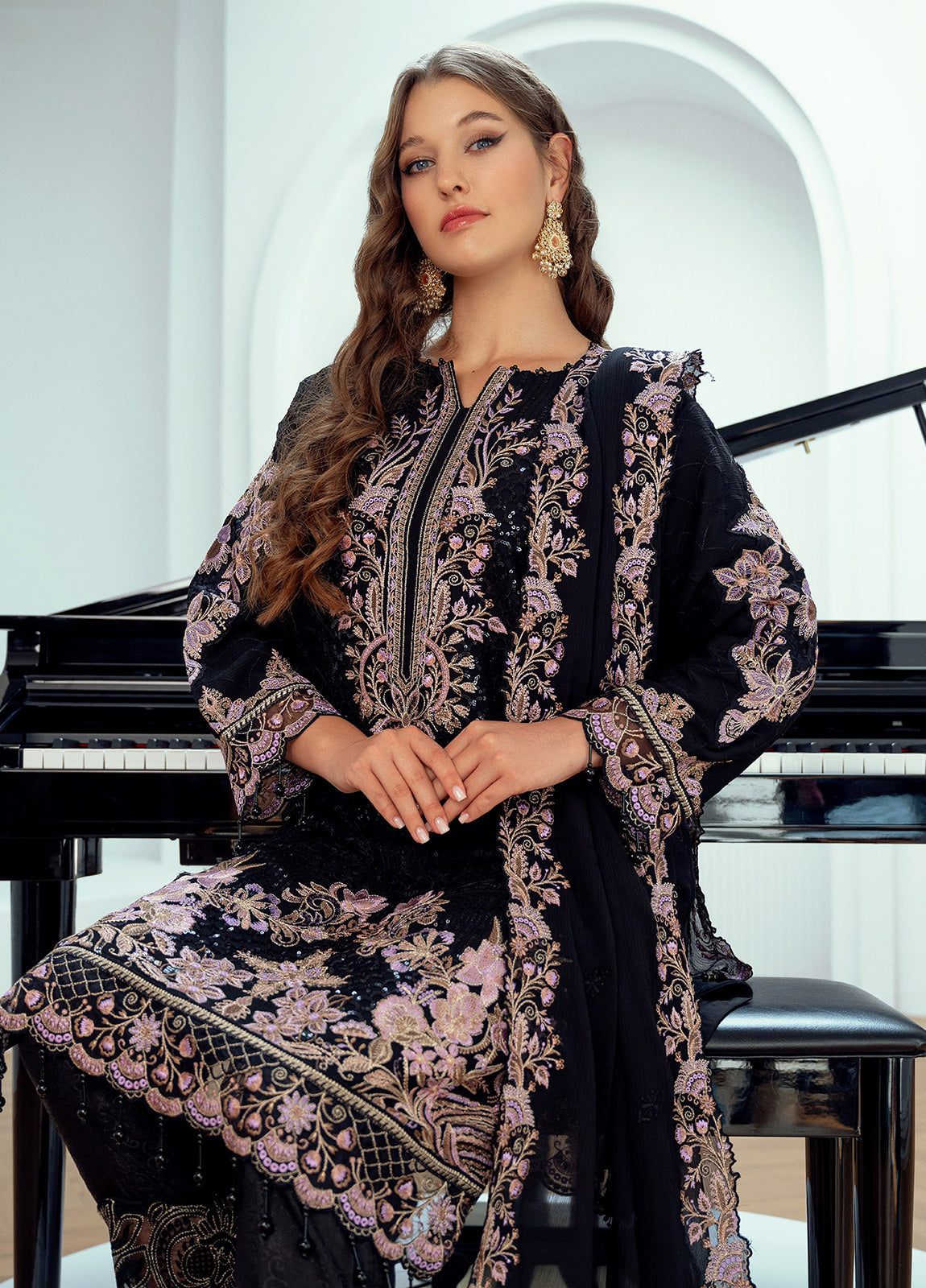 MEHRIMA By Noori Stitched Chiffon Luxury 3pcs