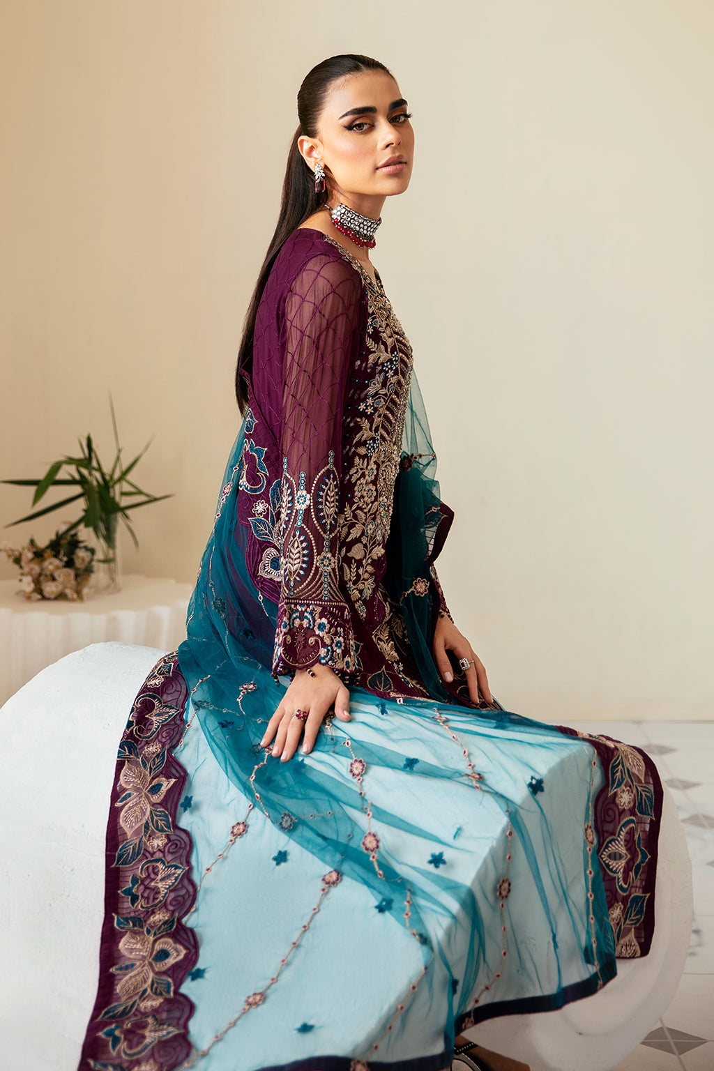 Ramsha Dastoor Chiffon Vol-01 Unstitched 3pcs