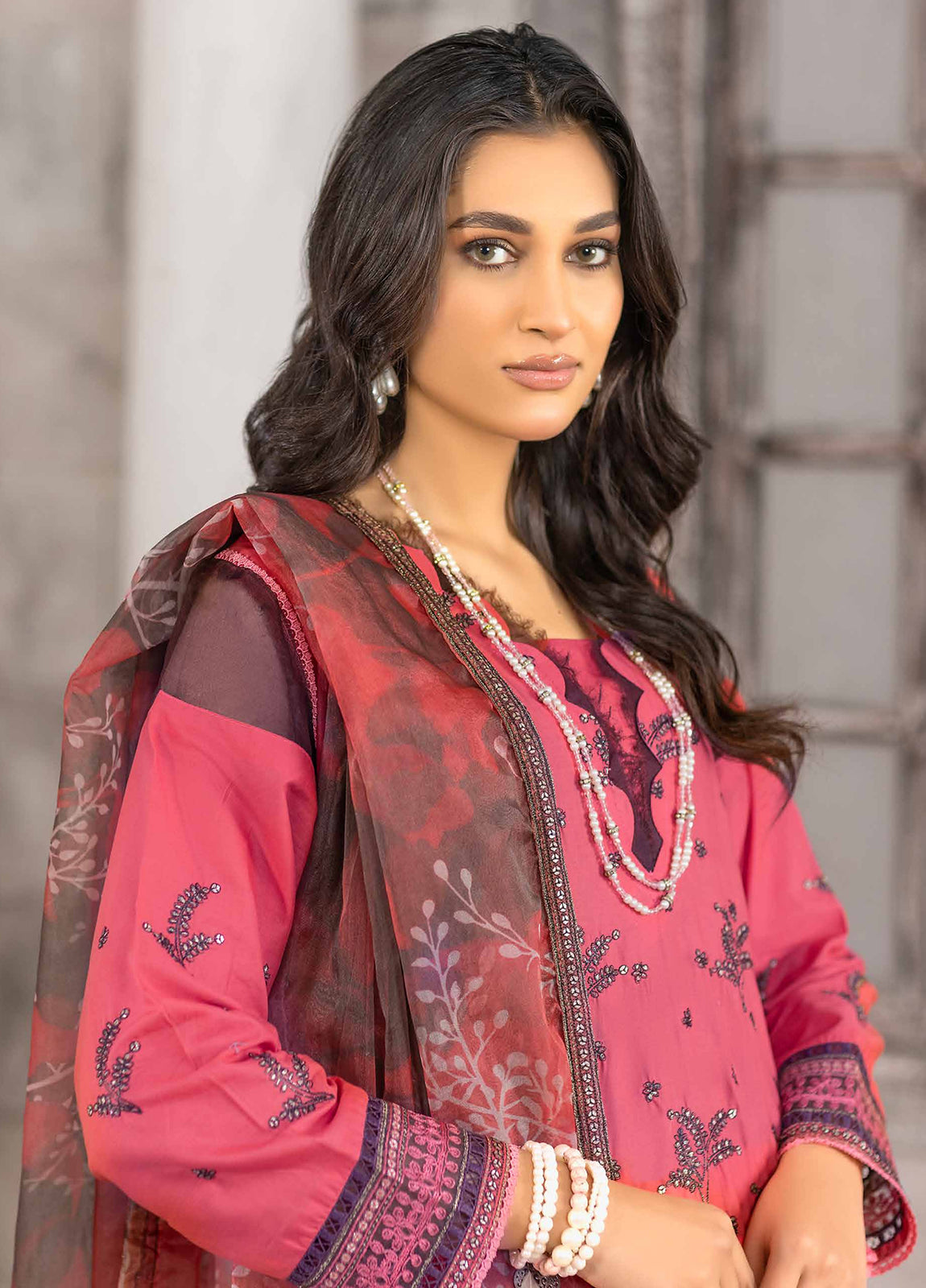 Rimal Vol-12 Embroidered & Sequence Work Lawn Unstitched 3pcs