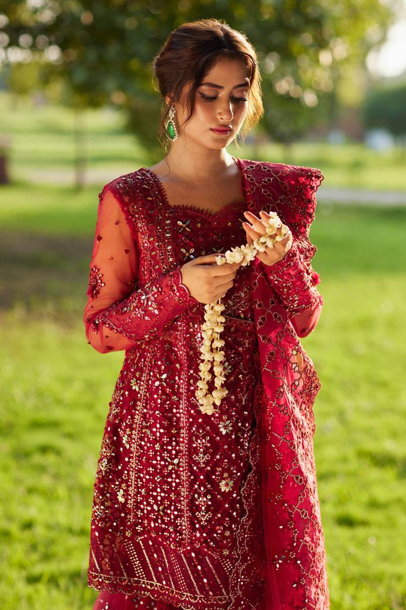 Qalamkar Sadmani Luxury Formals Unstitched 3pcs - Jotey