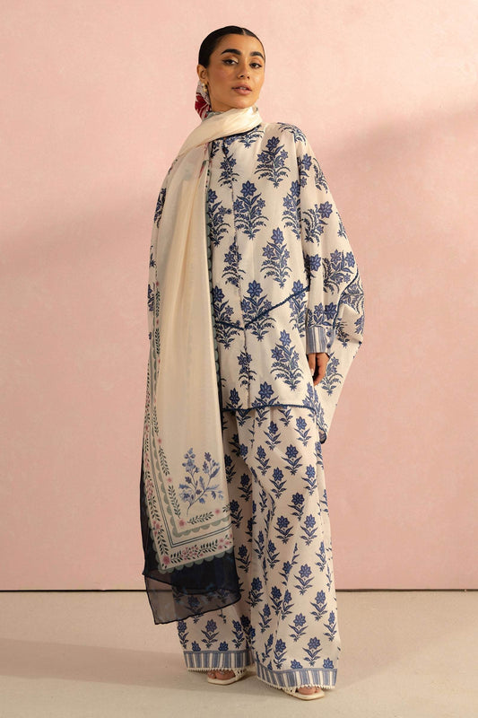 Coco By Zara Shahjahan Digital Printed Lawn Unstitched 3pcs - Jotey