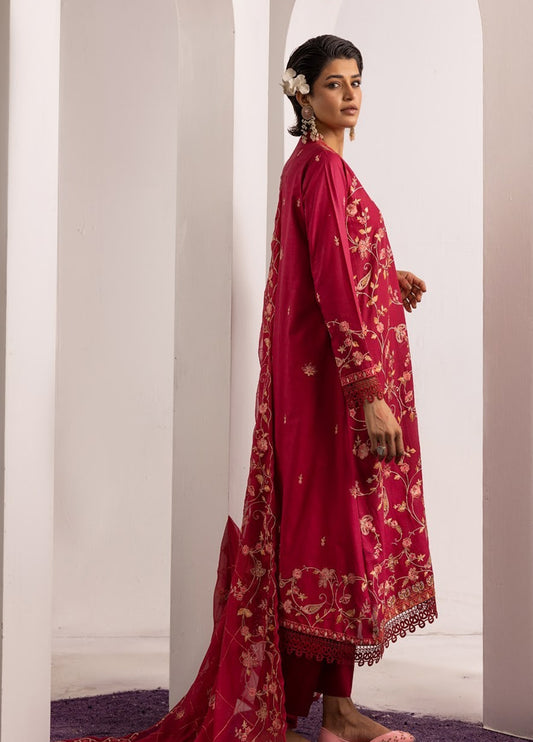 Gul-E-Bahaar By Khoobsurat Embroidered Lawn Unstitched 3pcs
