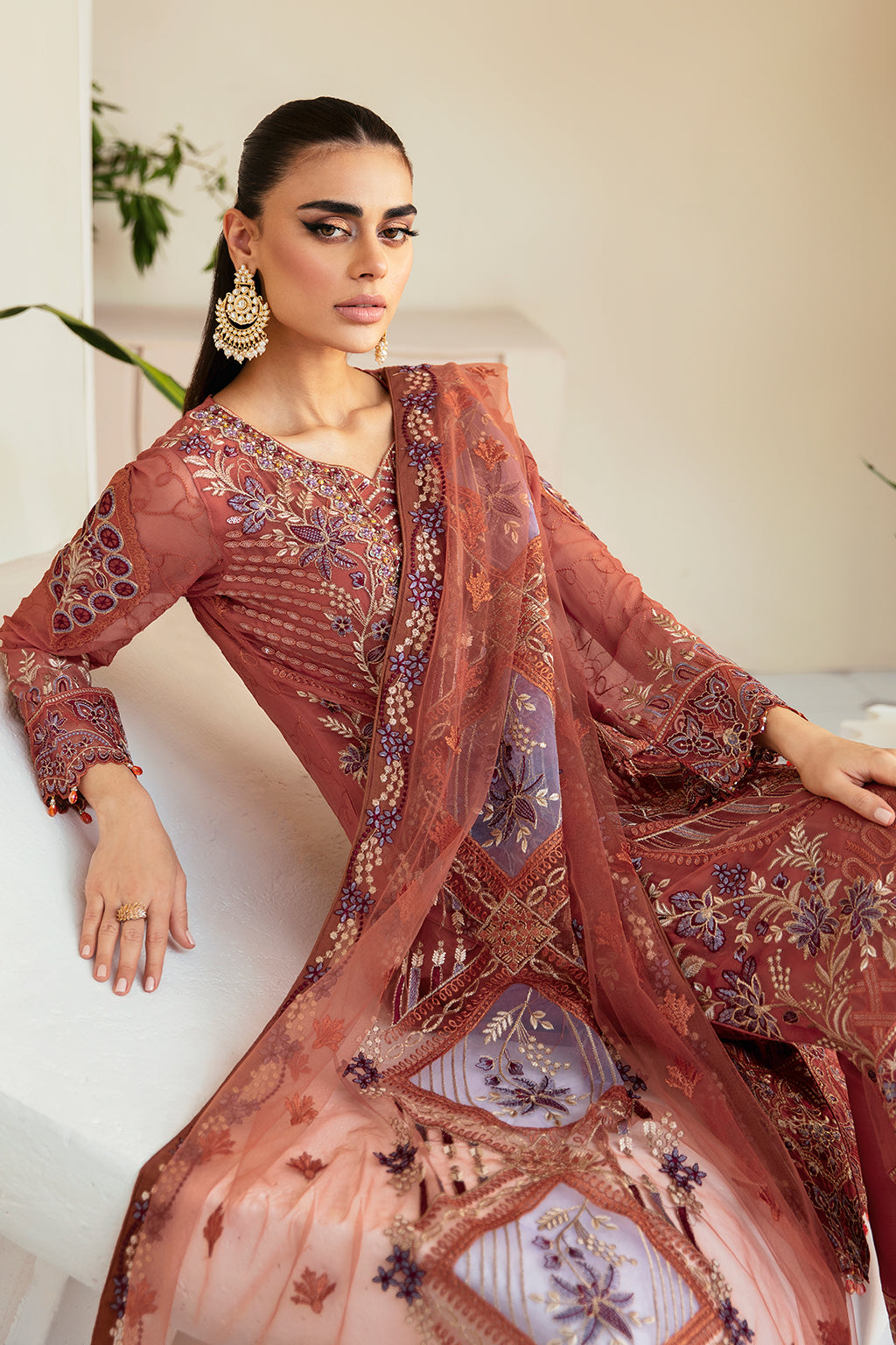Ramsha Dastoor Chiffon Vol-01 Unstitched 3pcs
