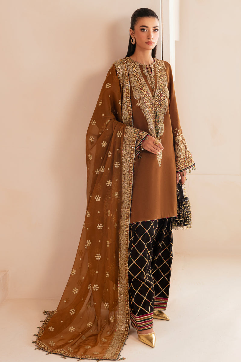 JAZMIN Premium Embroidered Raw Silk Unstitched 3pcs