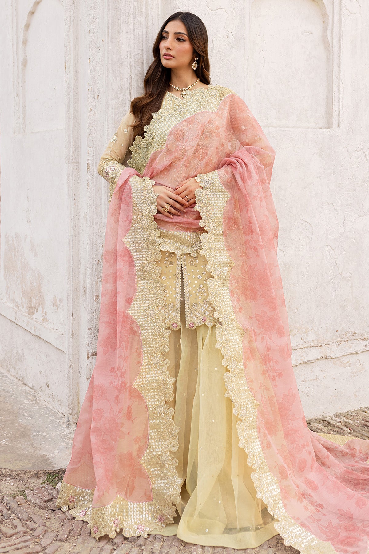 Ritzier By Farasha Embroidered Luxury Chiffon Unstitched 3pcs