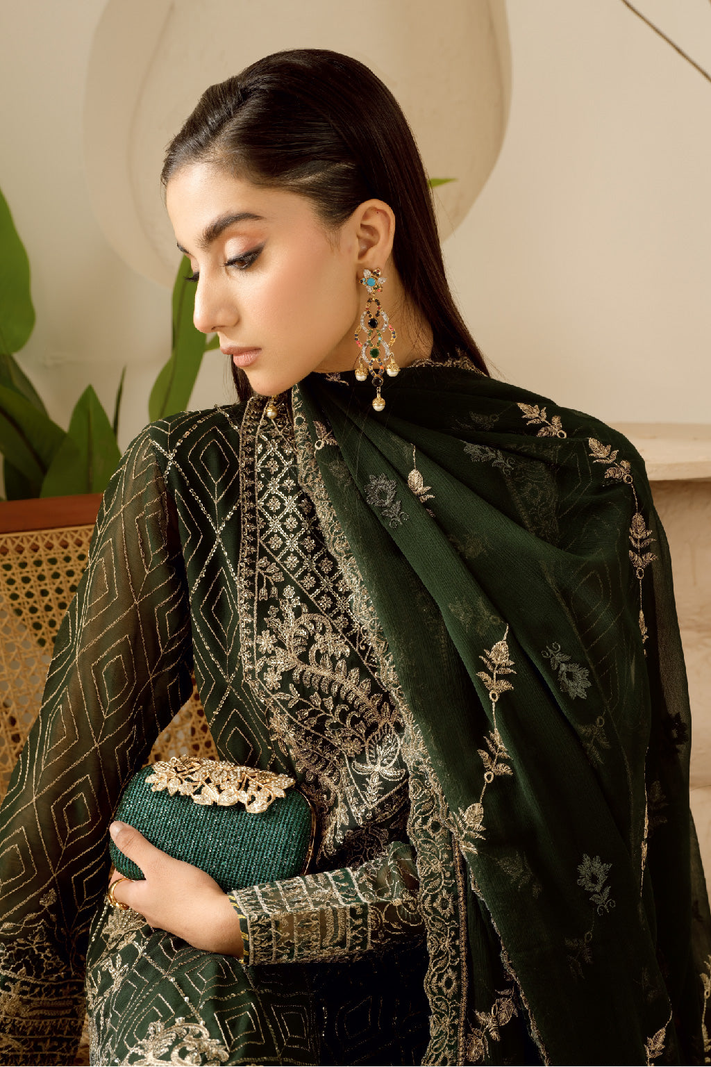 Sonehri By Ramsha Chiffon Unstitched 3pcs