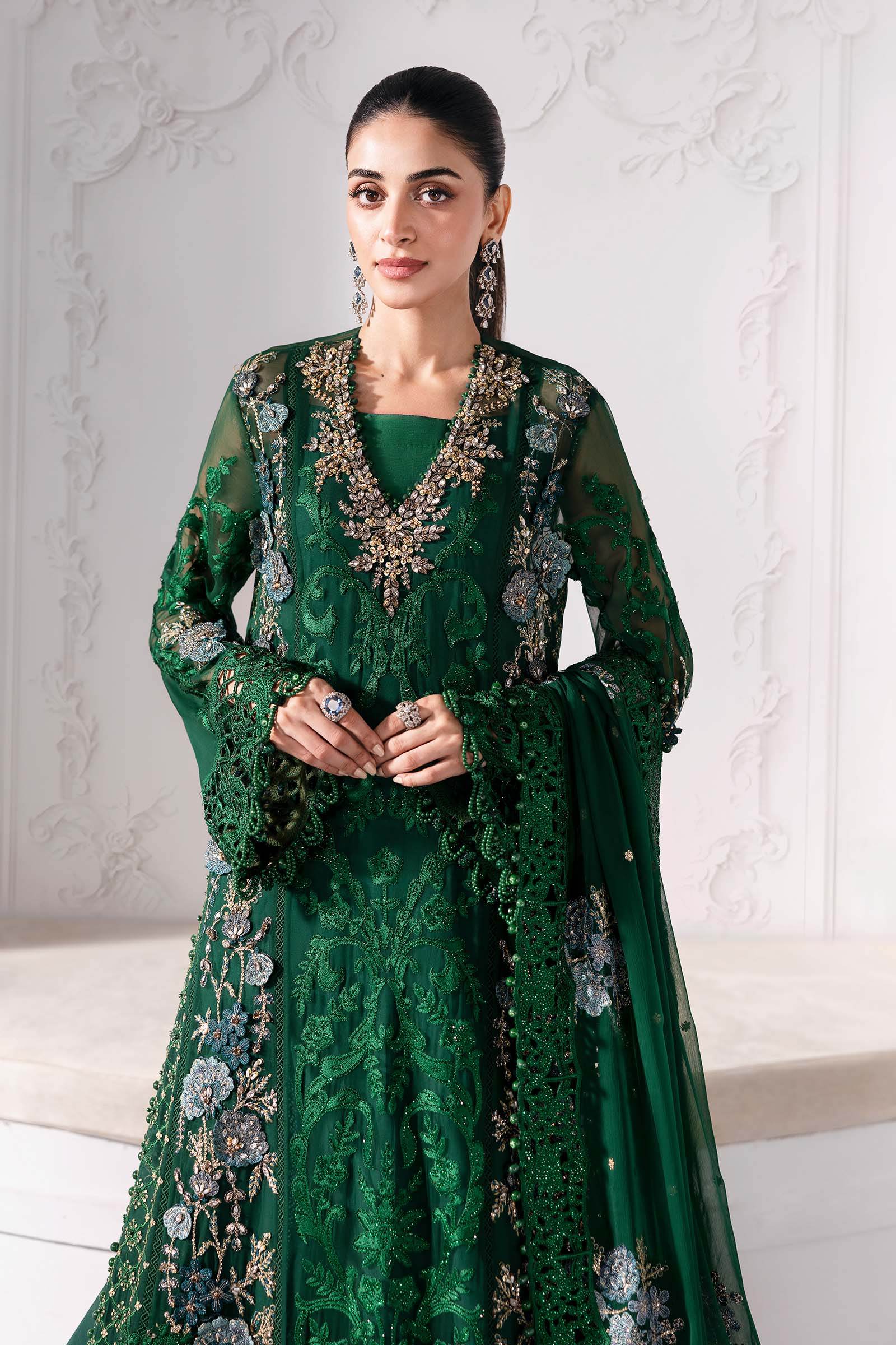MARIA B. Embroidered Vol-30 Luxury Unstitched 3pcs - Jotey