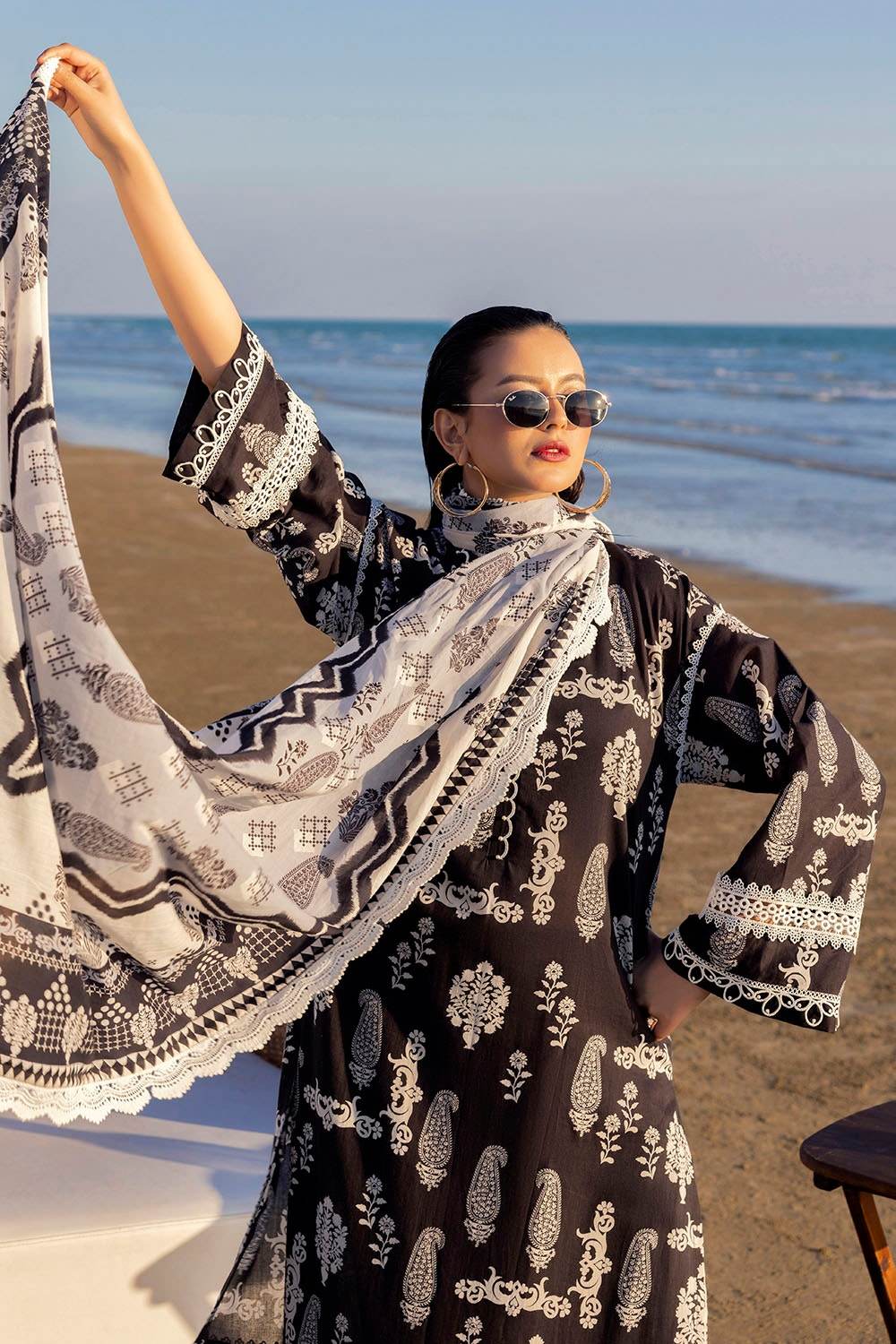 Gul Ahmed Printed Summer Lawn'25 Unstitched 3pcs - Jotey