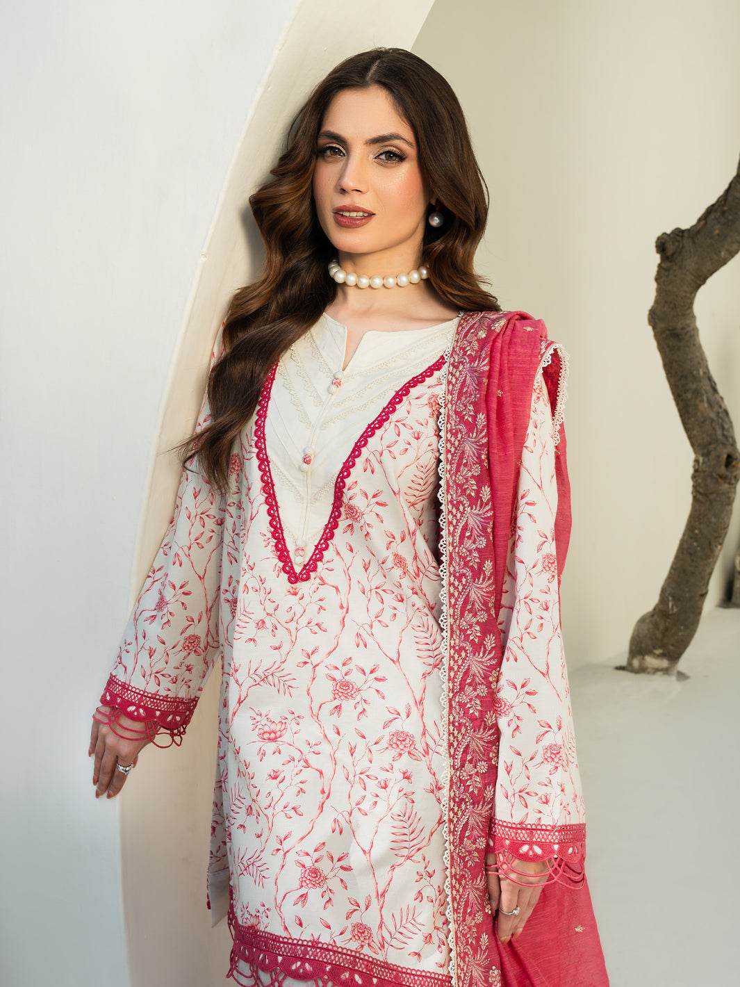 F&F Prints By Faiza Faisal Digital Printed Unstitched Lawn 3pcs - Jotey
