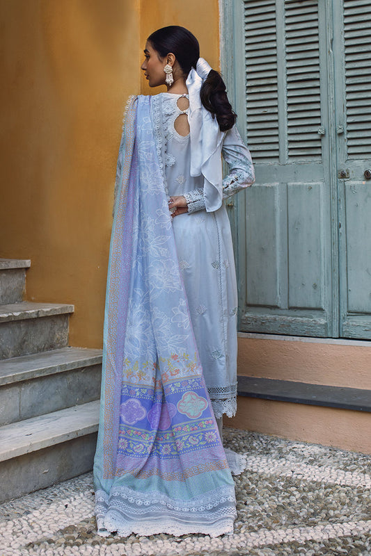 Zoha By Ansab Jahangir Embroidered Luxury Lawn'25 Unstitched 3pcs
