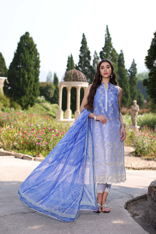 Noor By Saadia Asad Eid Luxe Printkari Embroidered Lawn Unstitched 3pcs