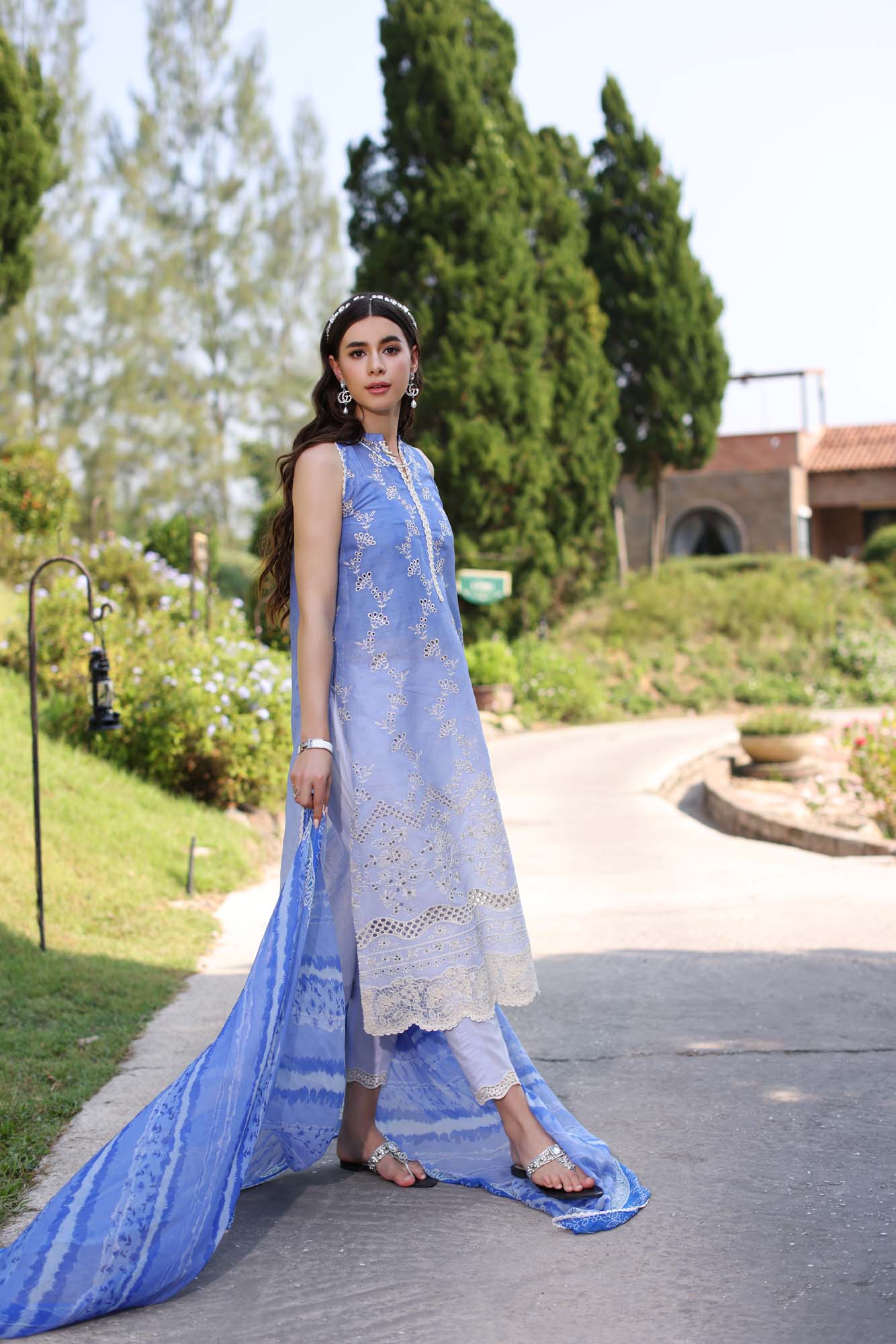 Noor By Saadia Asad Eid Luxe Printkari Embroidered Lawn Unstitched 3pcs