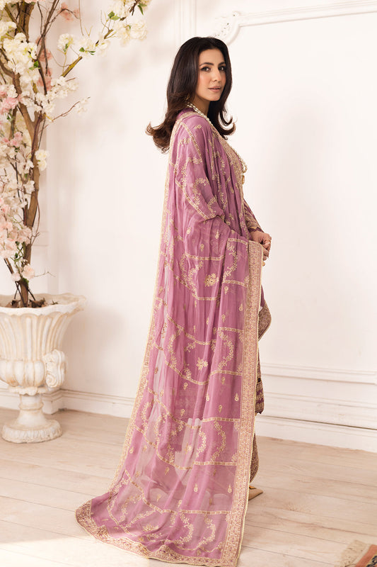 Johra Gold Swiss Voil Heavy Embroidered Lawn Unstitched 3Pcs