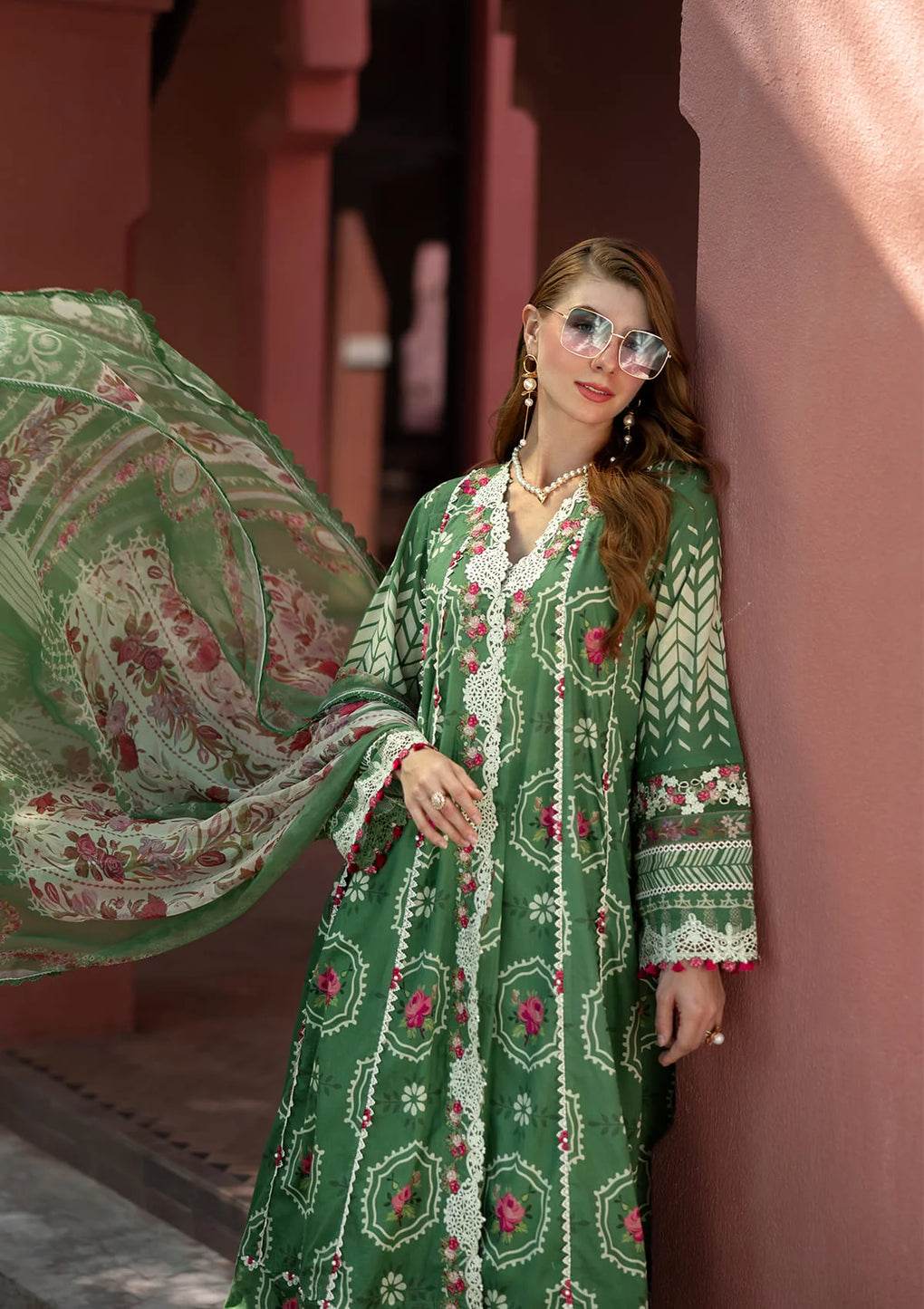 Elaf Premium Signature Embroidered Lawn Unstitched 3pcs - Jotey