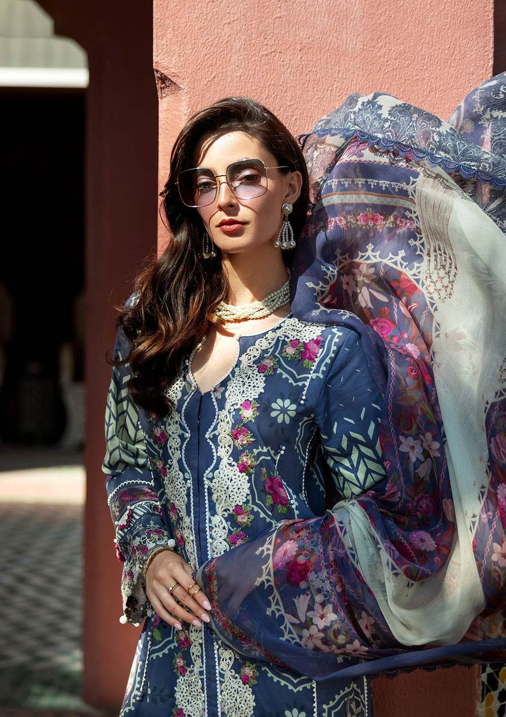 Elaf Premium Signature Embroidered Lawn Unstitched 3pcs - Jotey
